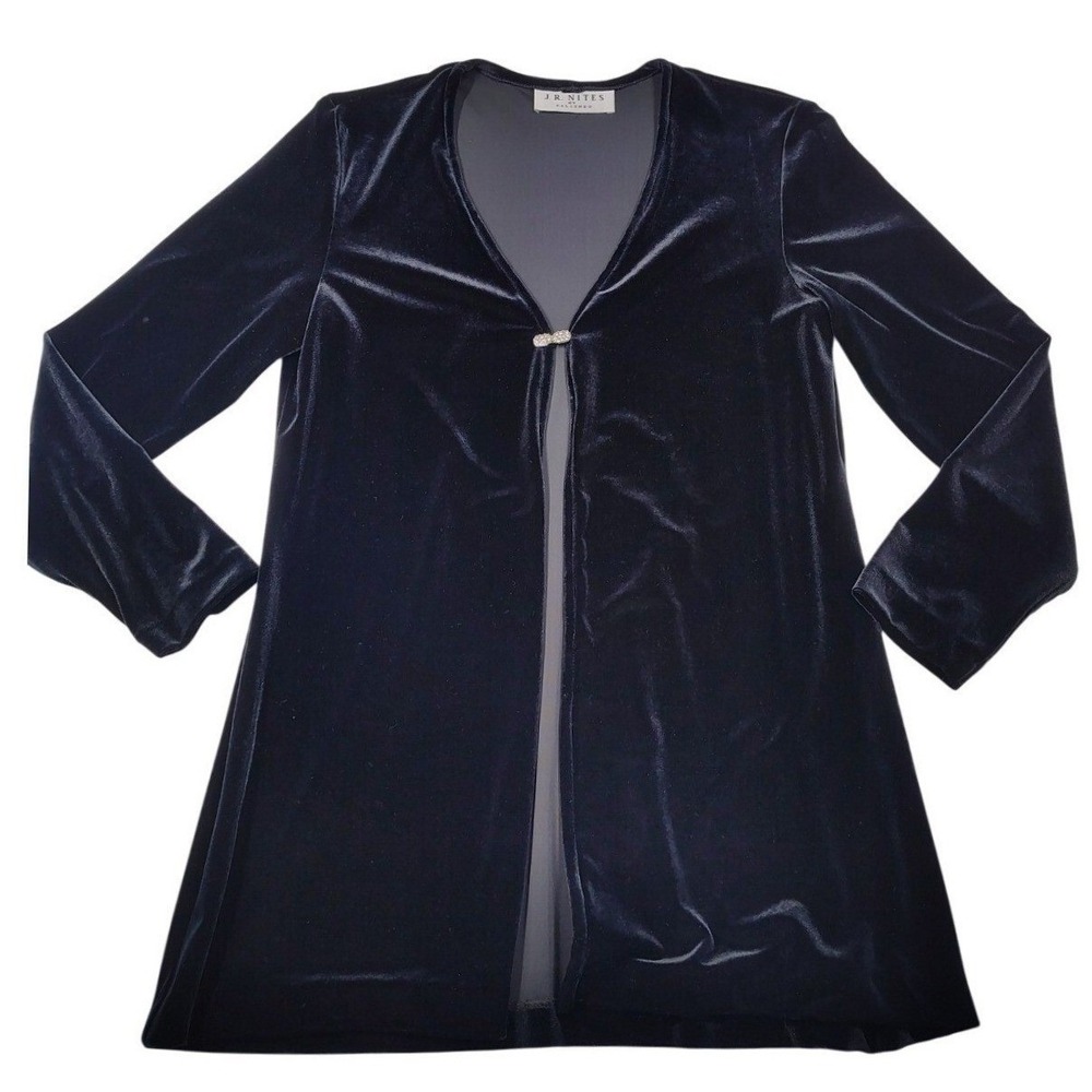 J.R Nites by Caliendo Velvet Evening Cardigan Rhinestone closure whimsigoth Y2K